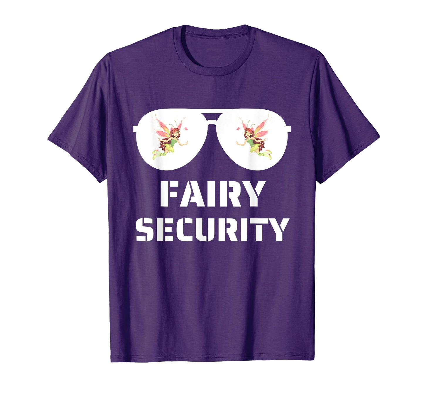 Halloween Dad Mom Daughter Adult Costume Fairy Security T-Shirt