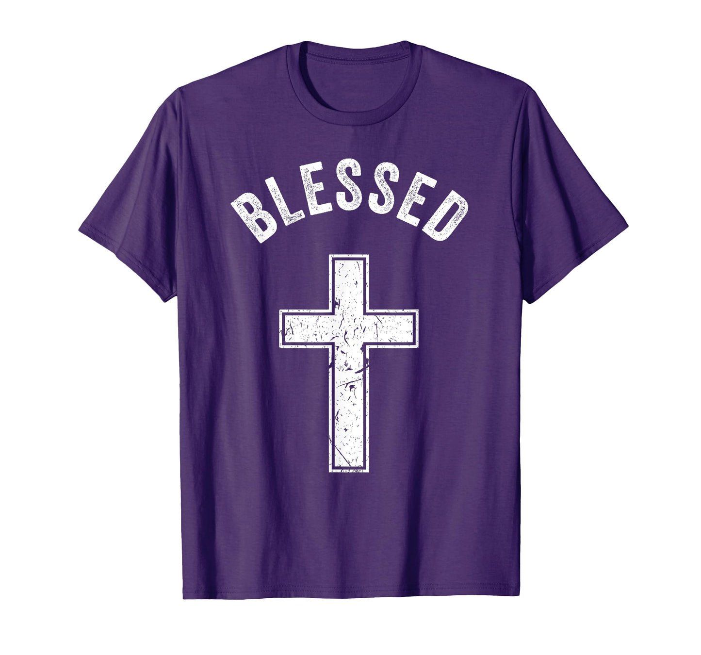 Vintage Blessed Christian Faith Cross Jesus Lover Spiritual T-Shirt