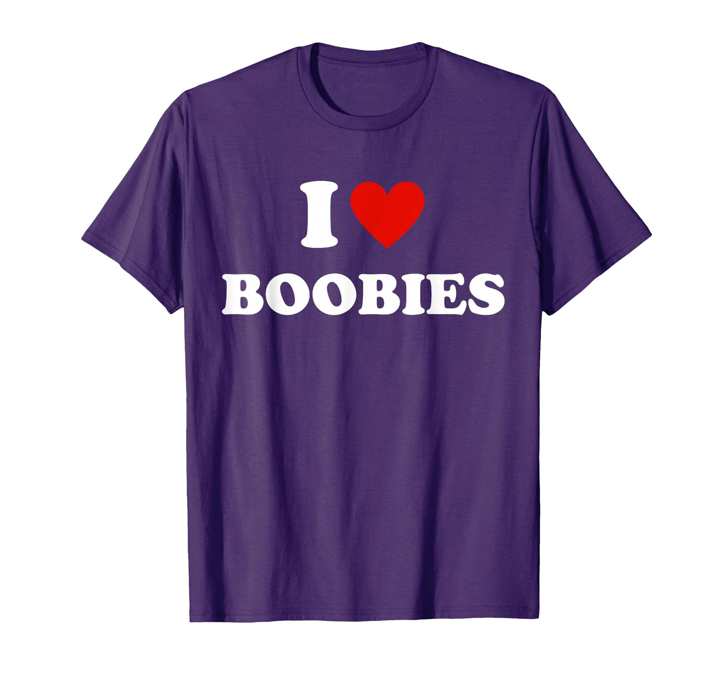 I Love Heart Boobies Funny I Red Hot Heart Boobies T-Shirt