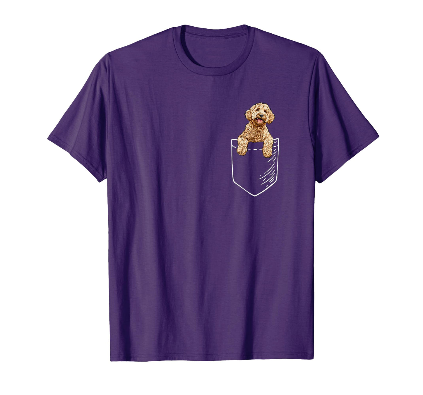 Mens Womens Funny Pocket Kids Goldendoodle Doodle Lover T-Shirt