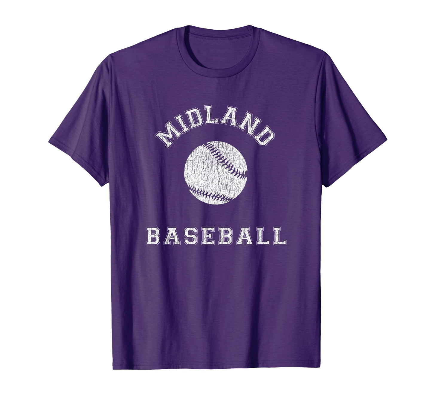 Midland Baseball Distressed Retro Classic T-Shirt