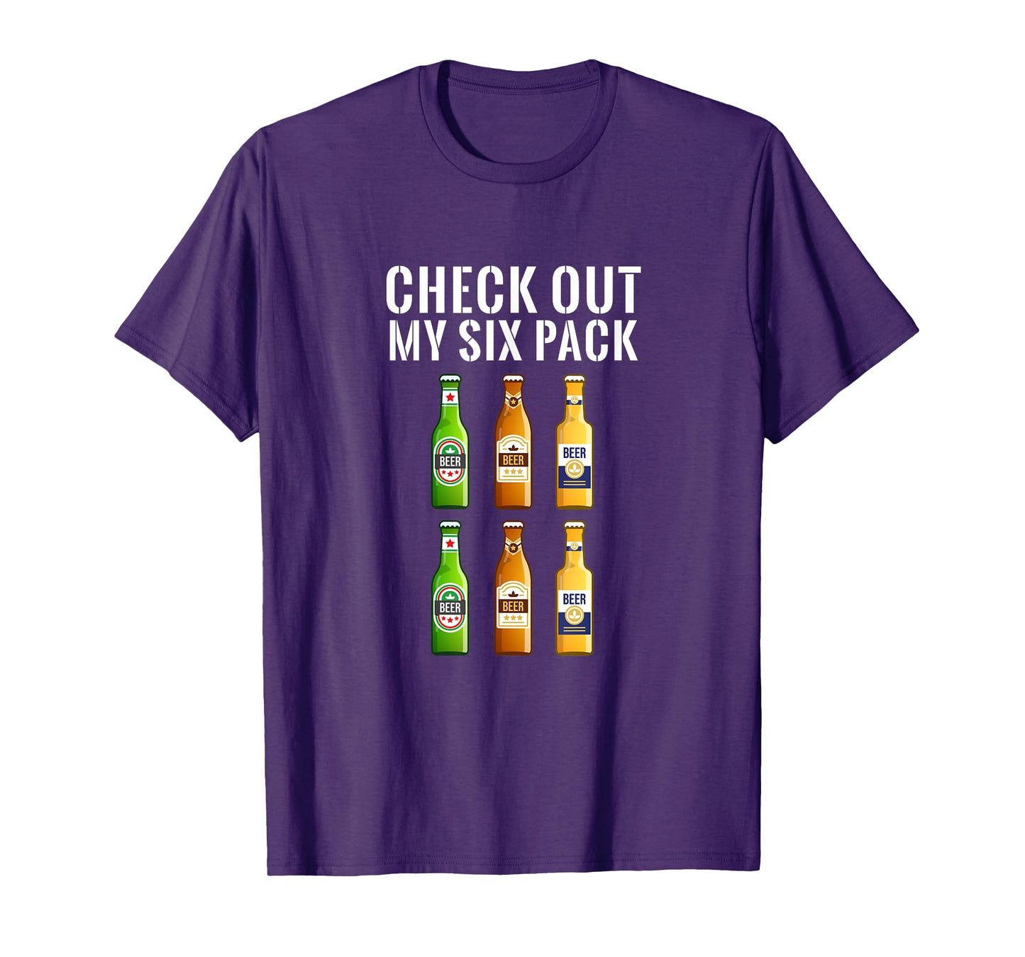 Check Out My Six Pack Beer - Funny Gym T-Shirt