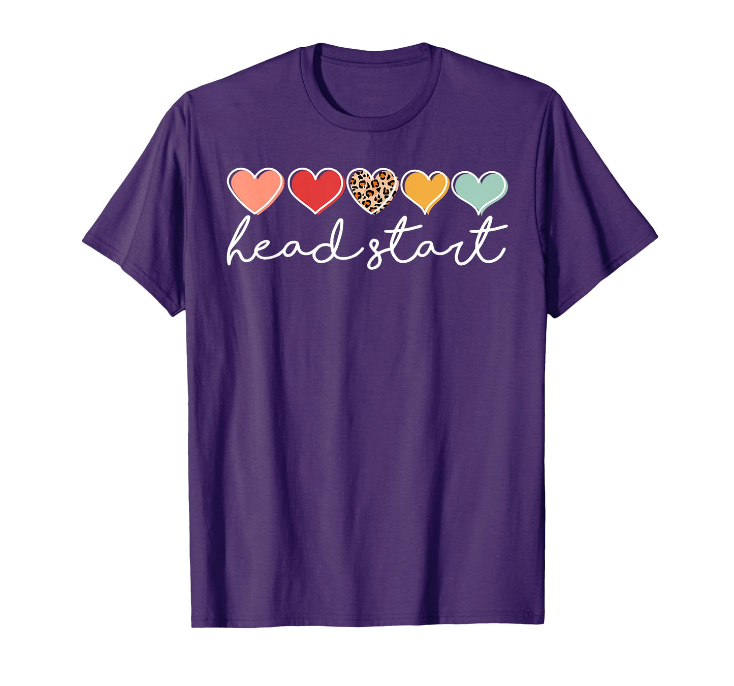 Back To School Head Start Heart Homeschool Headstart Teacher T-Shirt for Men Women Kids