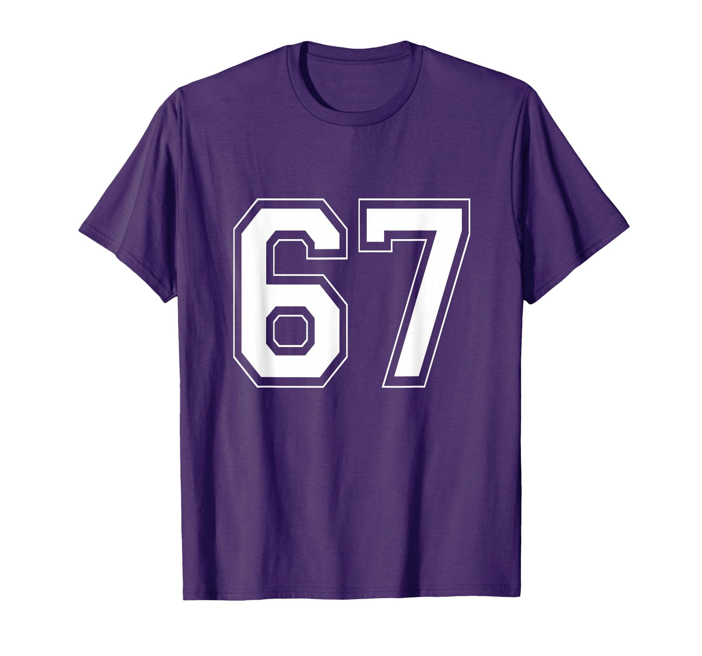 Number 6 7 Funny Meme Saying 6 7 Six Seven 6th 7th Birthday T-Shirt