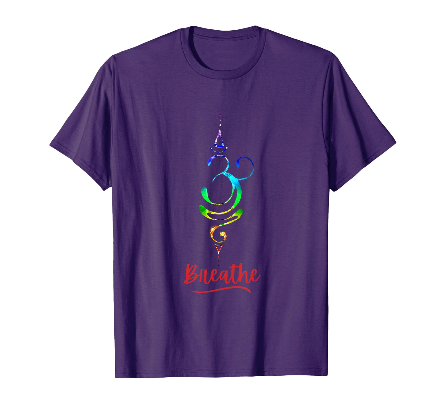 Breathe Chakra Symbol Yoga Meditation Spiritual T-Shirt