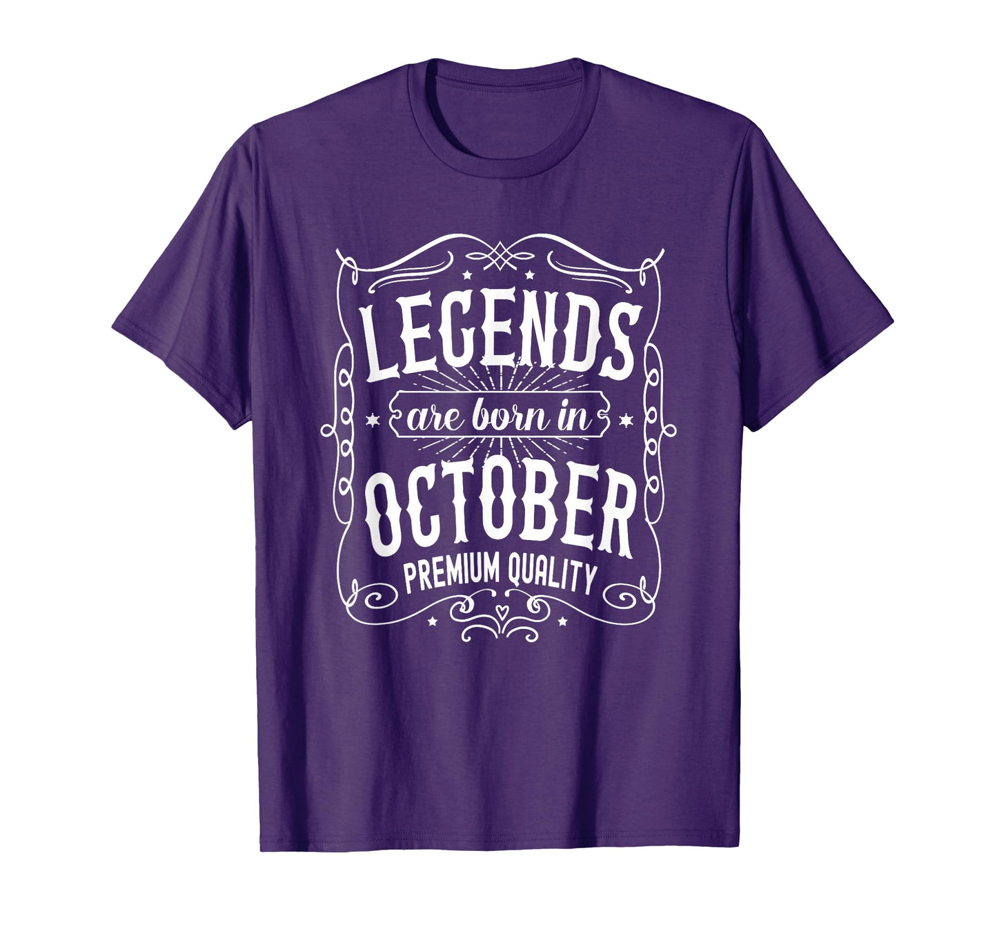 October Birthday, Legends Are Born In October Birthday T-Shirt