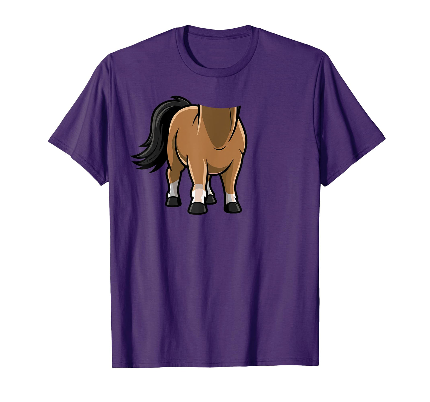 Horse Halloween Tshirt Outfit Funny Simple Kids Costume T-Shirt