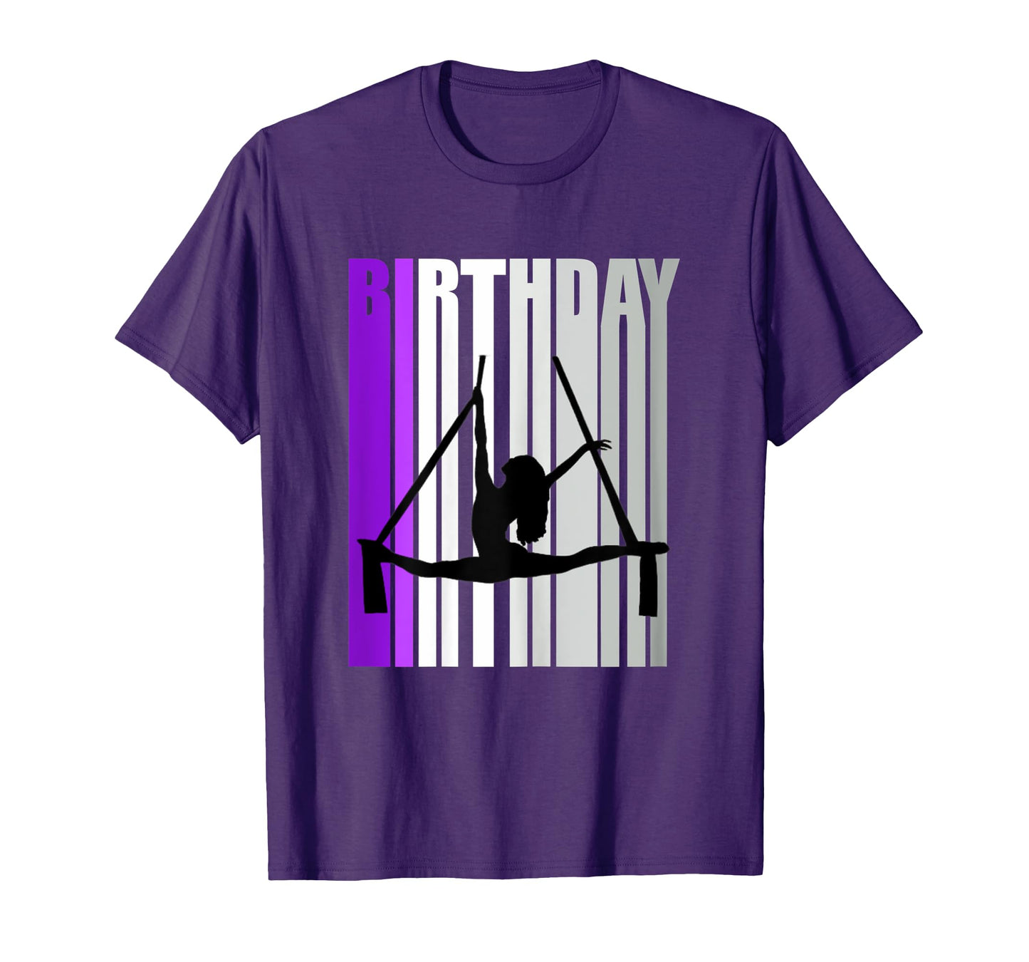 Pretty Purple Kids Air Dancer Birthday Aerialist Train Girl T-Shirt