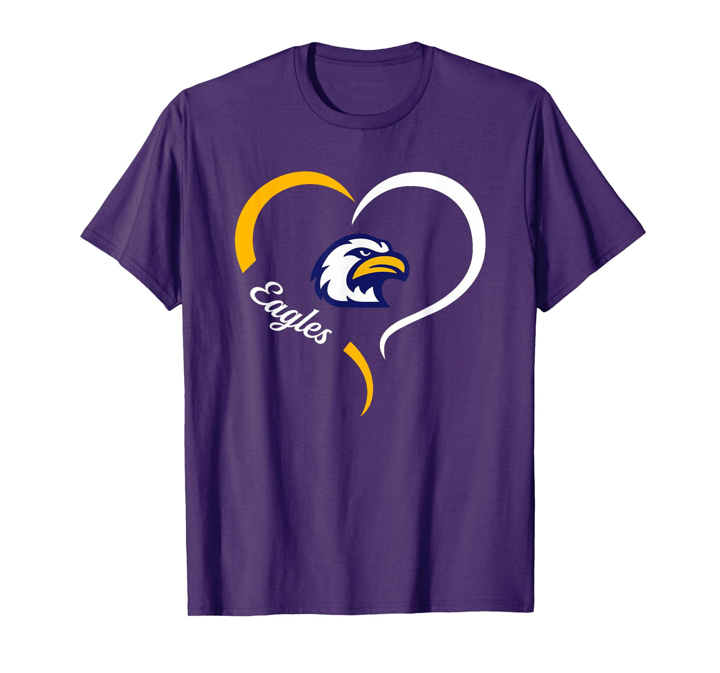 Liberty North Eagles Logo Half Heart Slogan HS T-Shirt