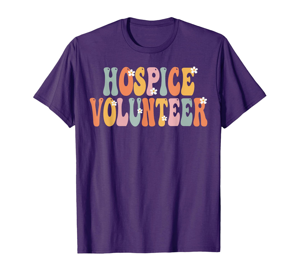 Hospice Volunteer Week Groovy Appreciation Day For Women T-Shirt
