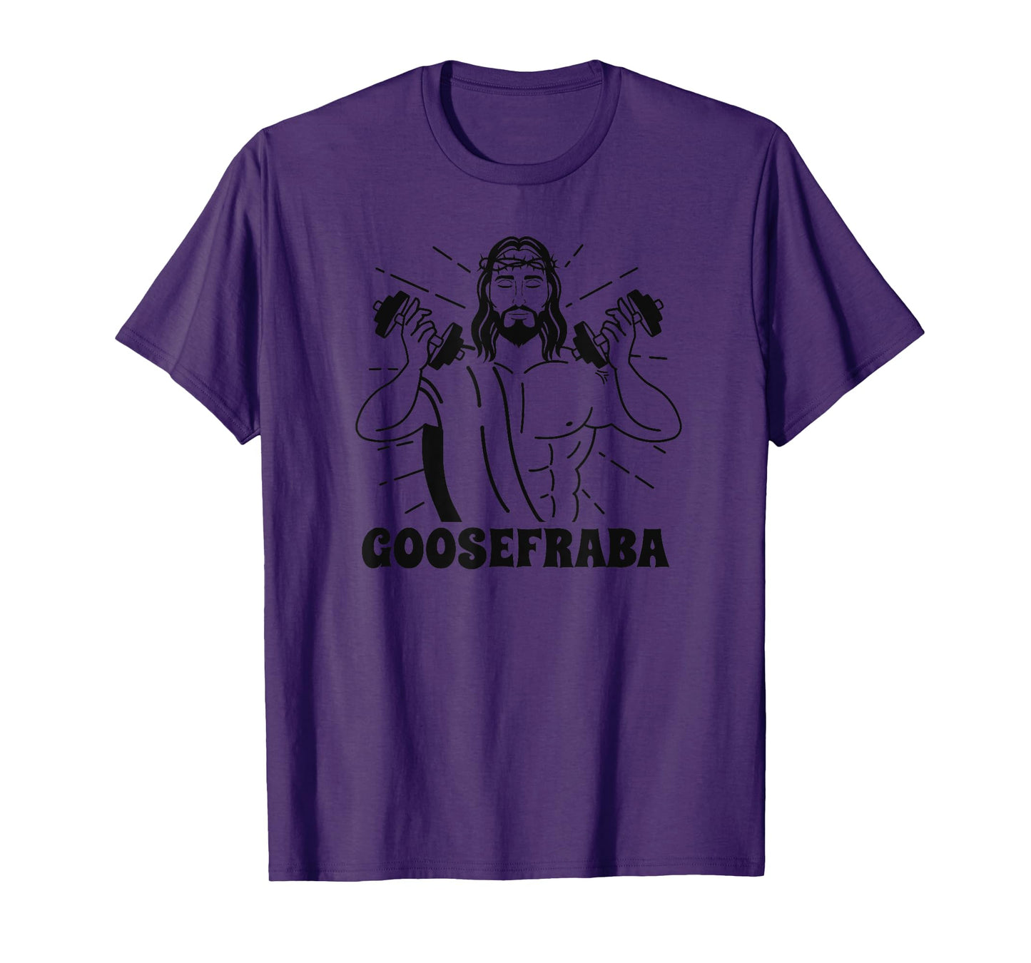 Goosefraba Yoga Workin' Out Zen Buddha Funny Sayings Quotes T-Shirt