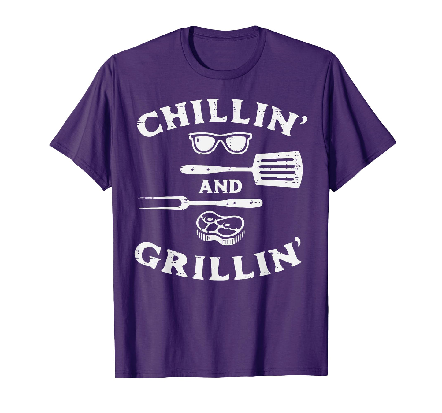 Bbq Grillin Chillin Barbecue Grill Master Dad Men Women Kids T-Shirt
