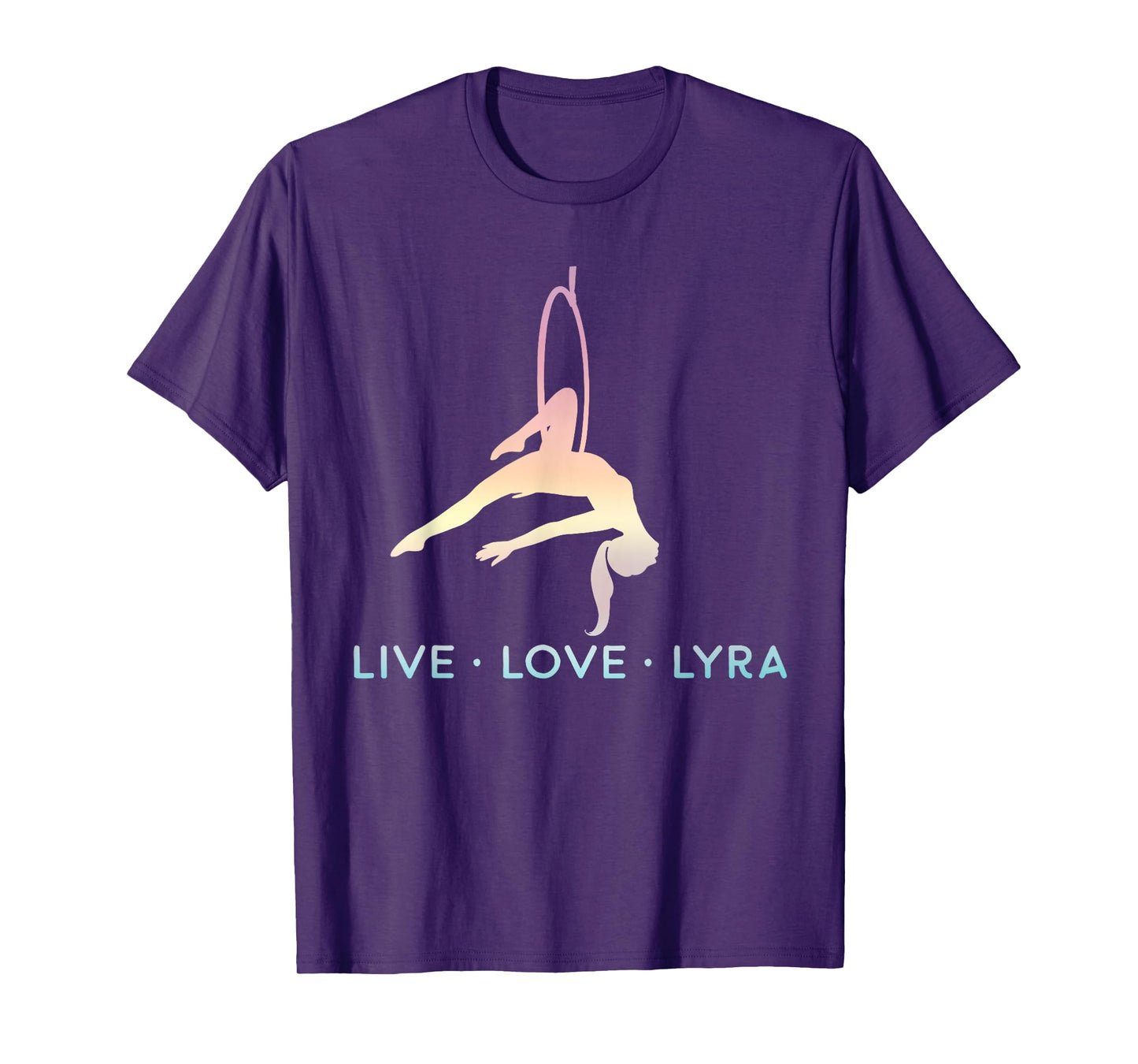 Love Aerial Hoop, Lyra, Live Acrobat Aerial Yoga Gifts T-Shirt