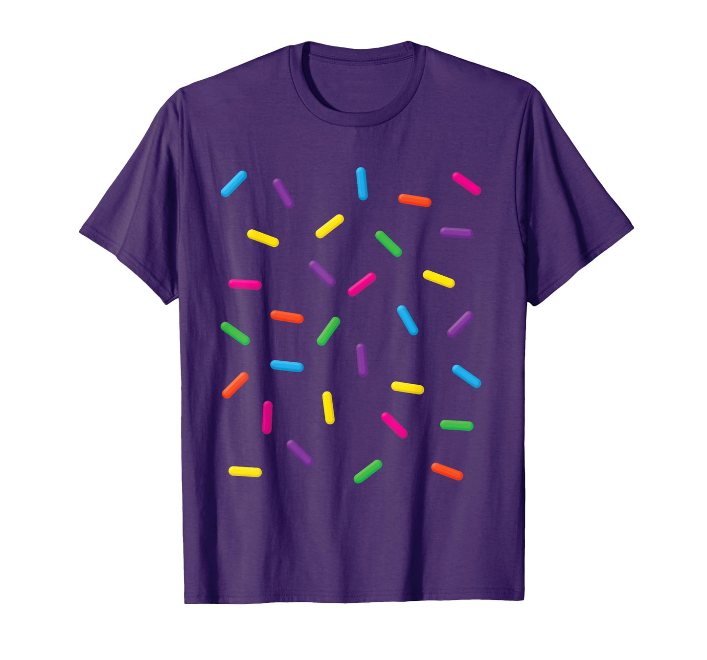 Funny Ice Cream Rainbow Sprinkles Jimmies Halloween Costume T-Shirt for Men Women Kids