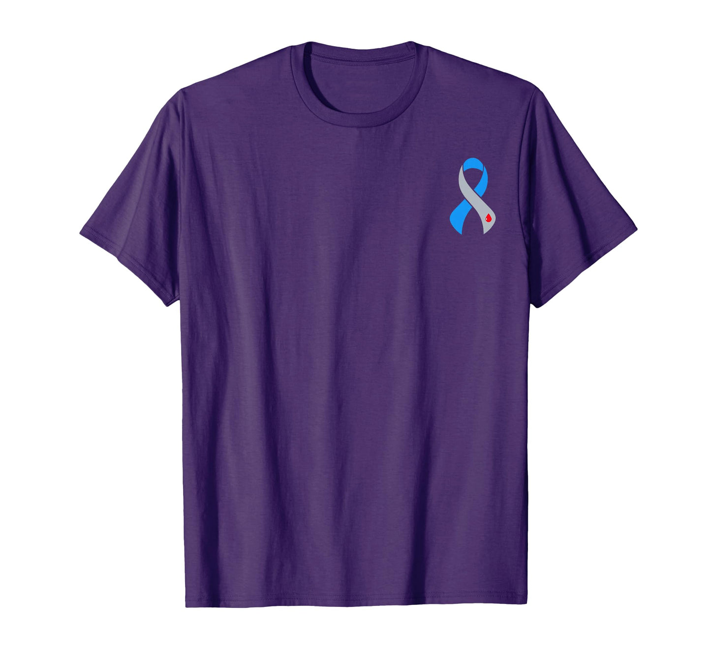 Support Squad Type 1 Diabetes Awareness T1D Blue Ribbon T-Shirt