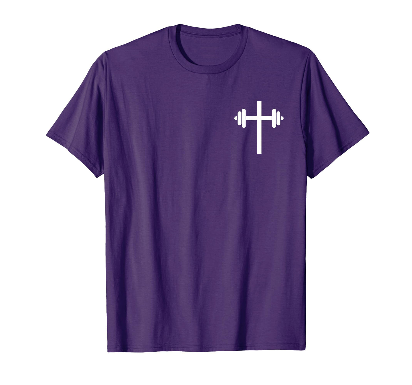 Lift Heavy Pray Hard Christian Workout Apparel 2 Sided T-Shirt