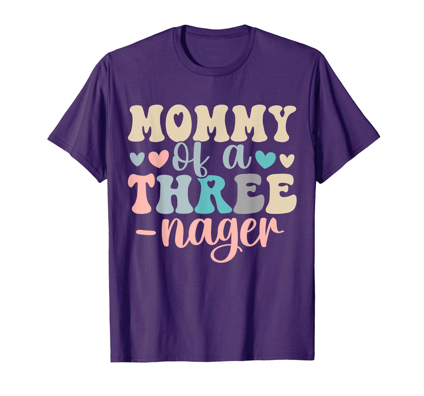 Mommy Of A Threenager 3rd Birthday Matching Family Boho T-Shirt