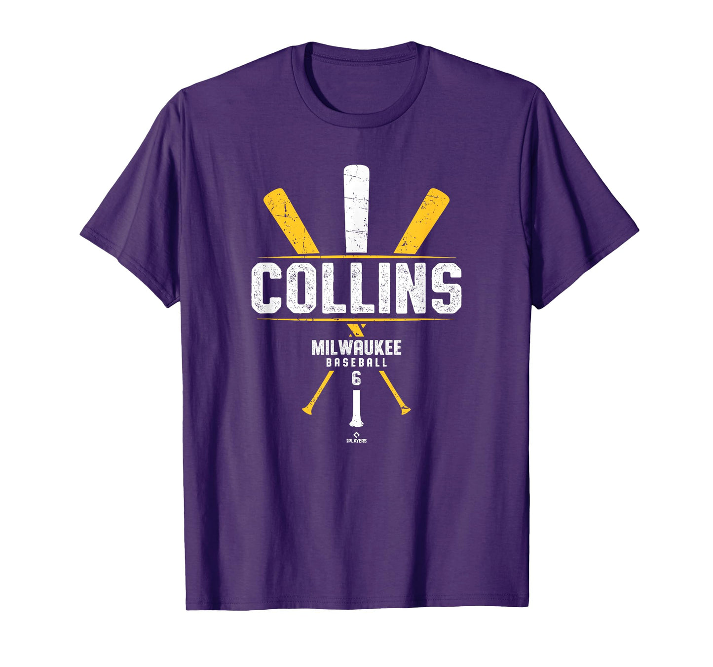 Vintage Baseball Bat Gameday Isaac Collins Milwaukee T-Shirt