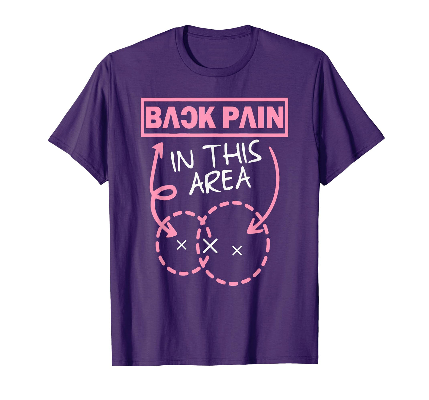 Back Pain In This Area Funny T-Shirt