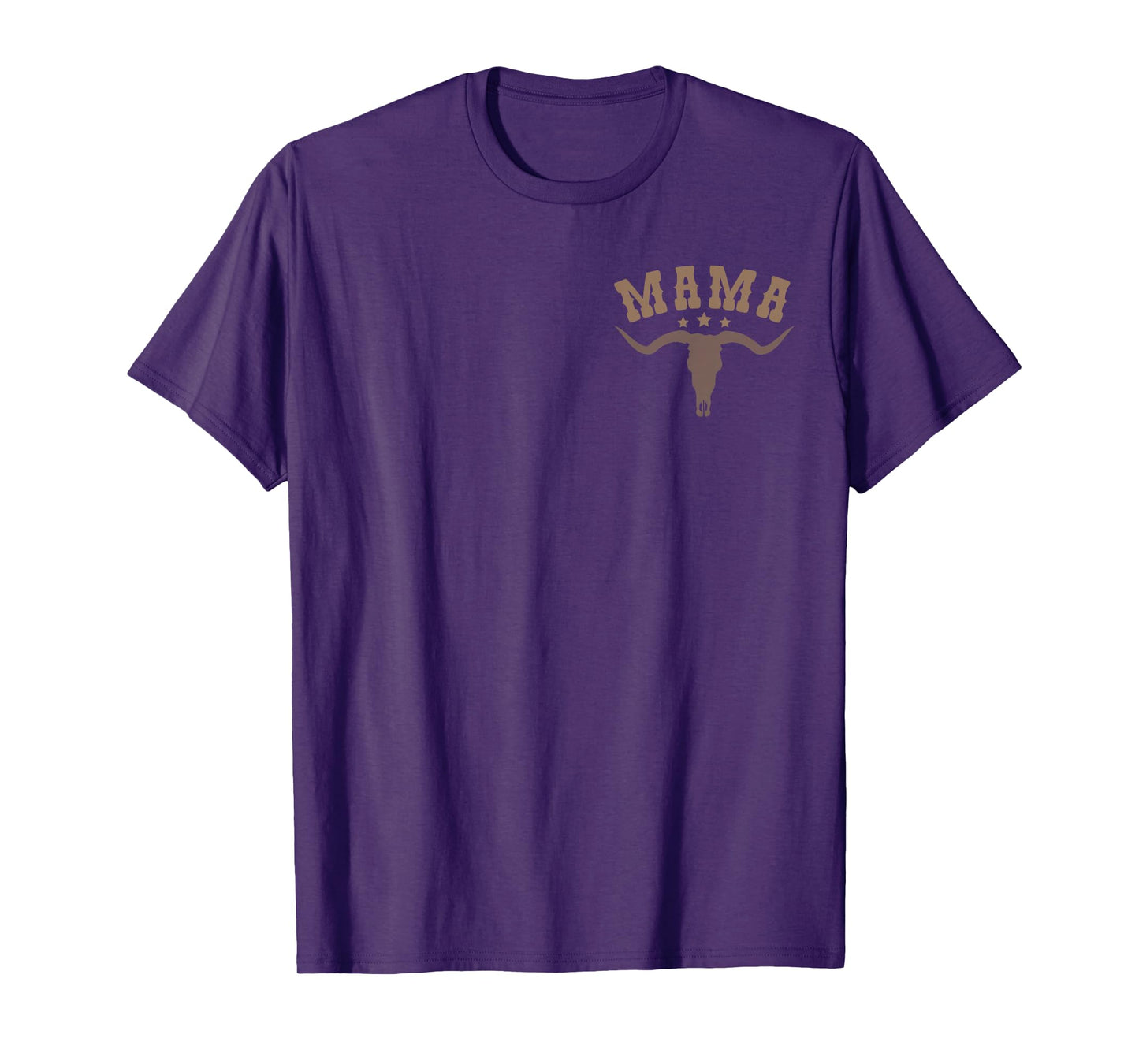 Mama Skull Highland Cow Boy Western Rodeo Family Matching T-Shirt