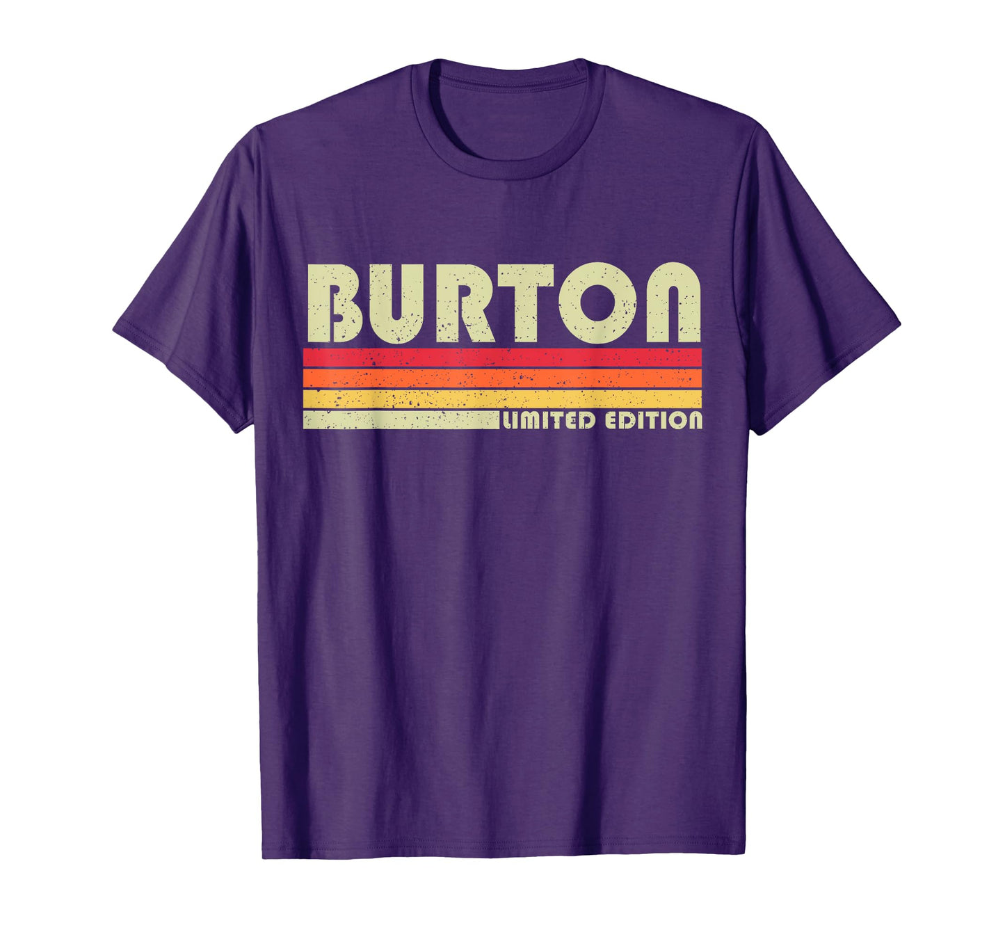 Burton Surname Funny Retro Vintage 80s 90s Style T-Shirt
