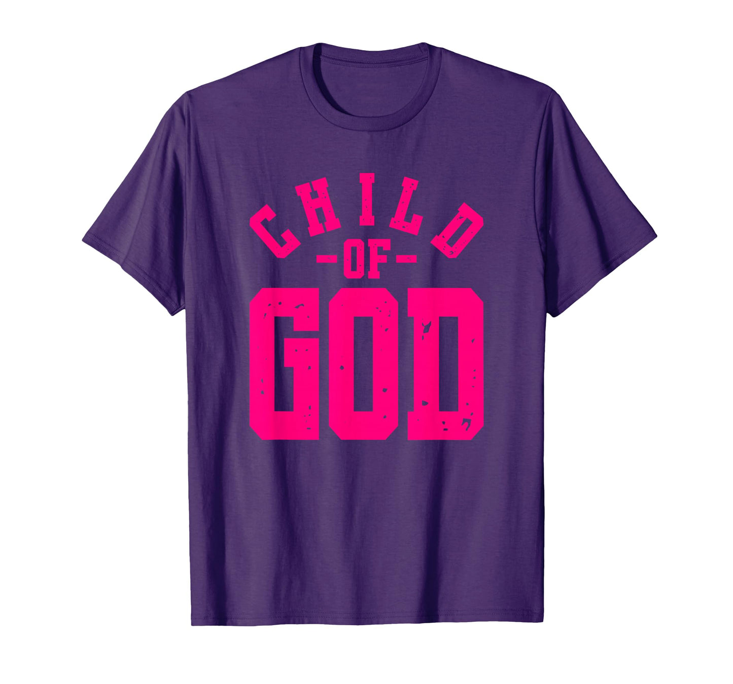 Child Of God - Christian Faith Inspirational - Pink Graphic T-Shirt