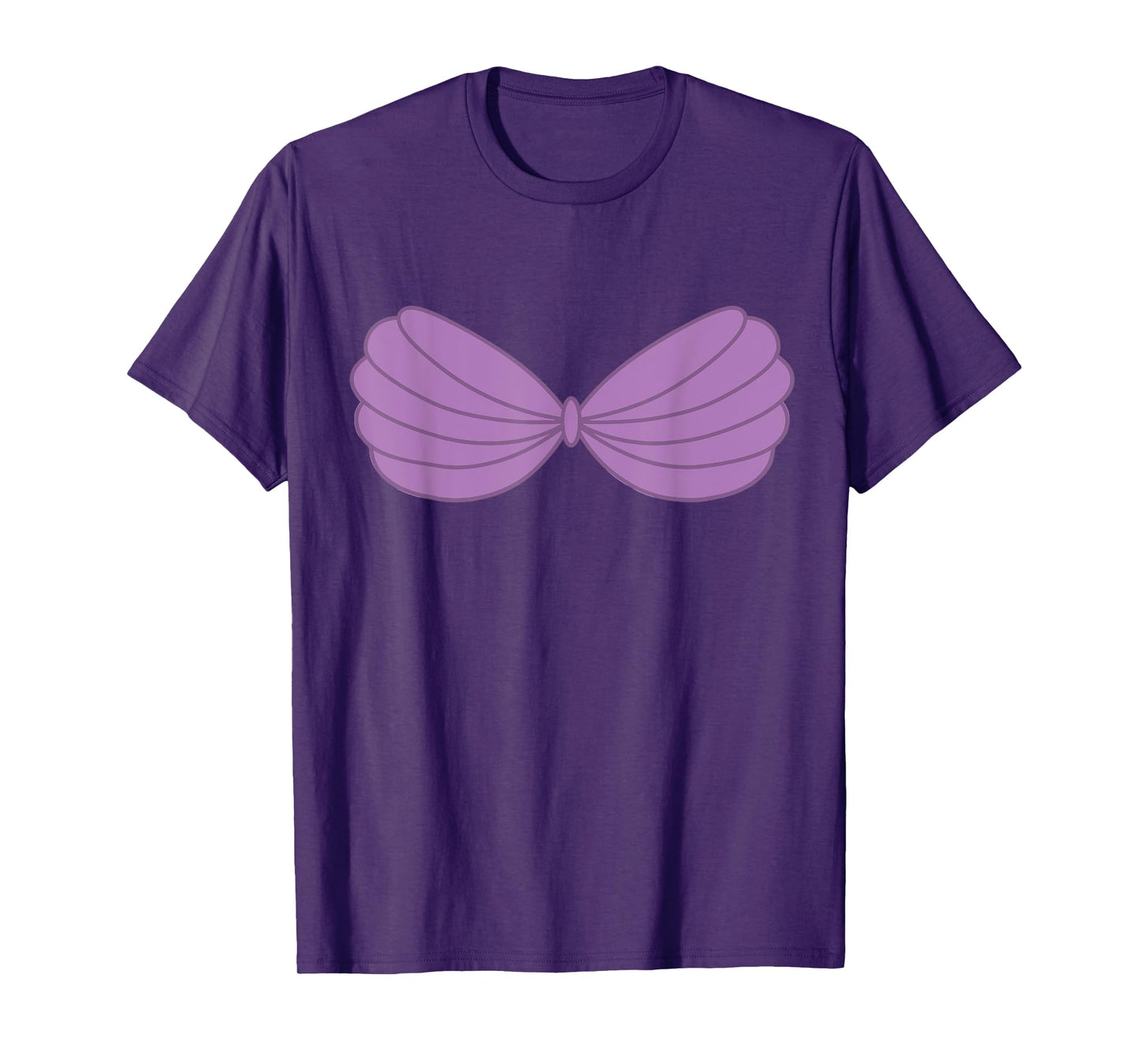 Purple Mermaid Seashell Bra Costume T-Shirt