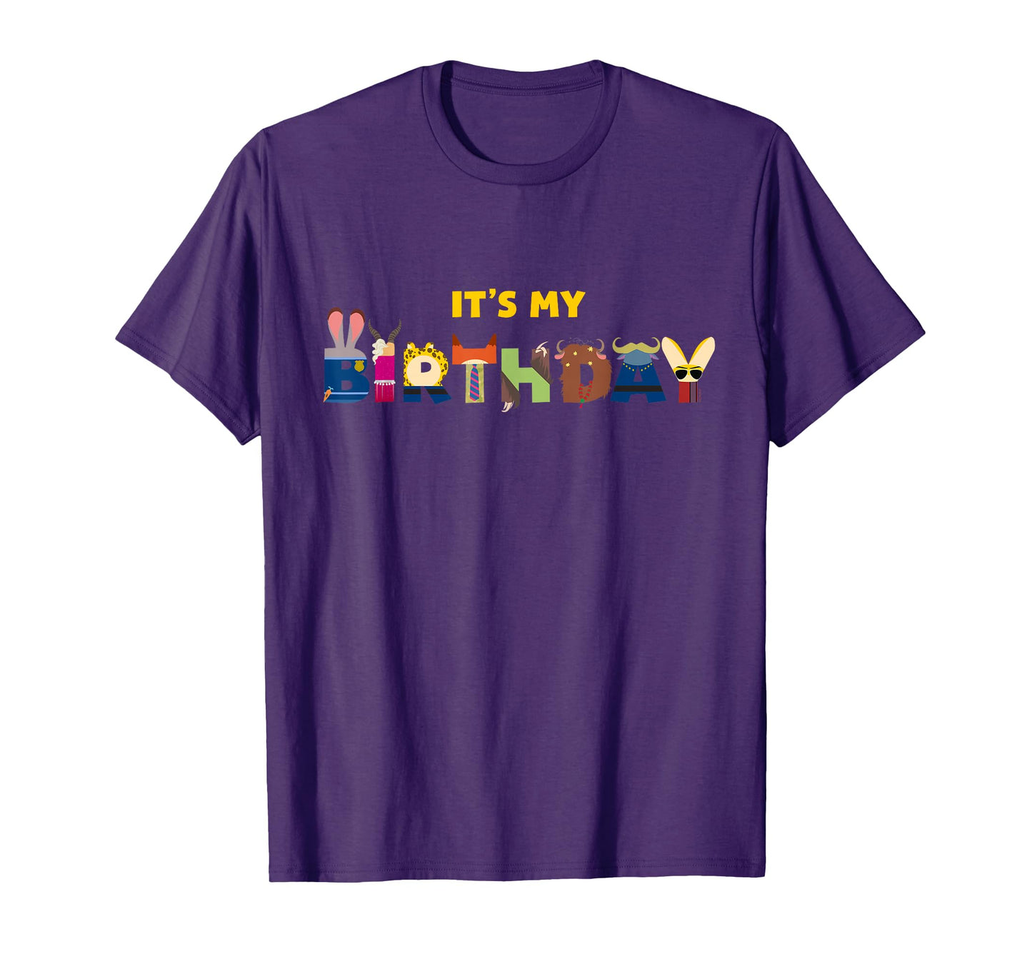 Disney Zootopia "It's My Birthday" Party Matching T-Shirt