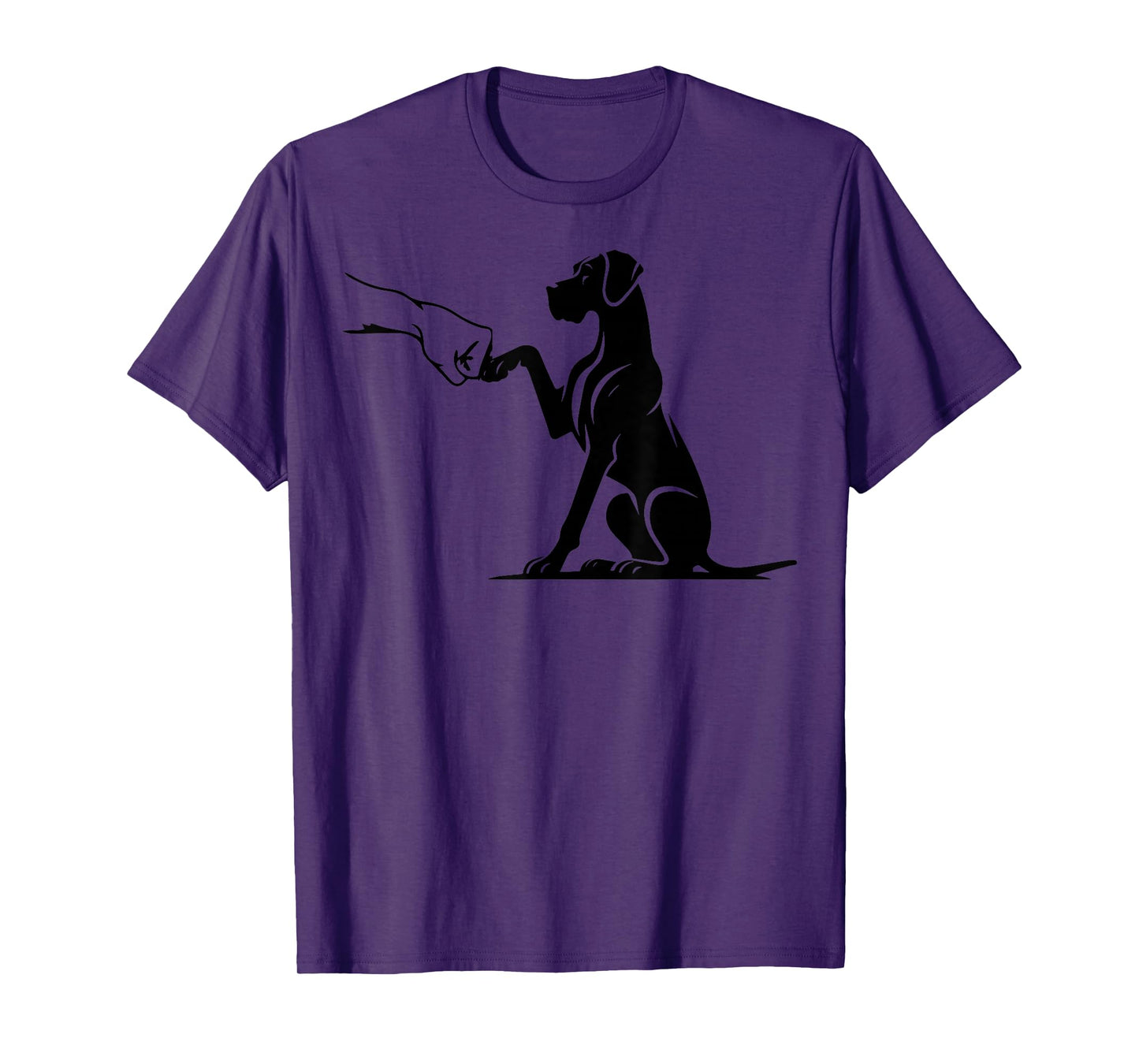Great Dane with hand, Great Dane mom T-Shirt