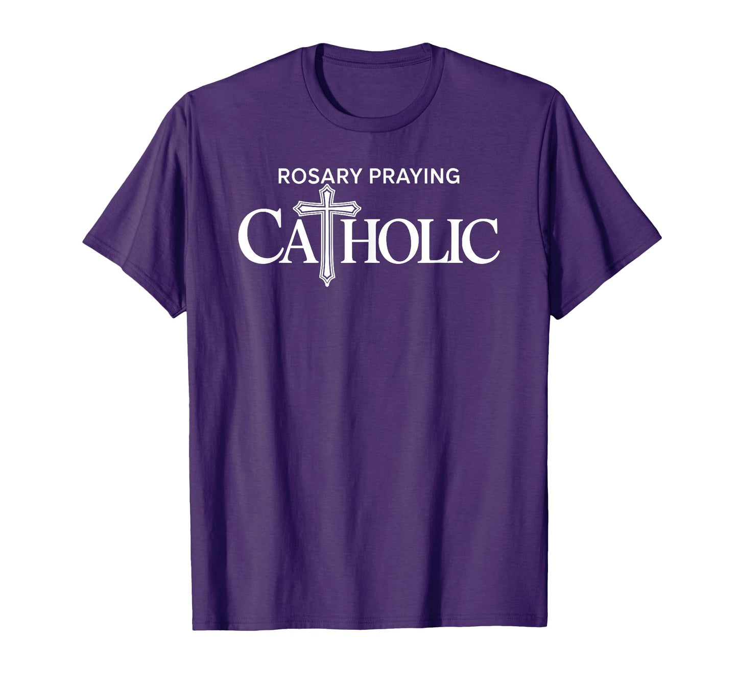 Rosary Praying Catholic Christian Faith Devotion T-Shirt
