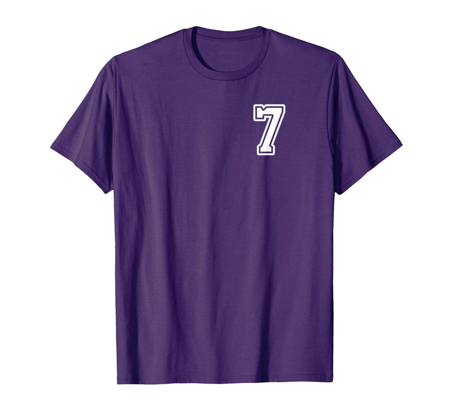 Number 7 Shirt #7 Player Sports Team Men Women Kids T-Shirt