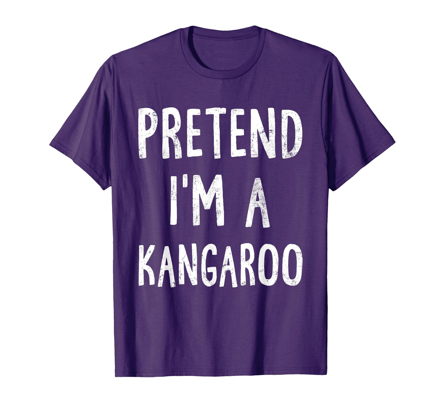 Pretend I'm A Kangaroo Lazy Halloween Costume Matching T-Shirt