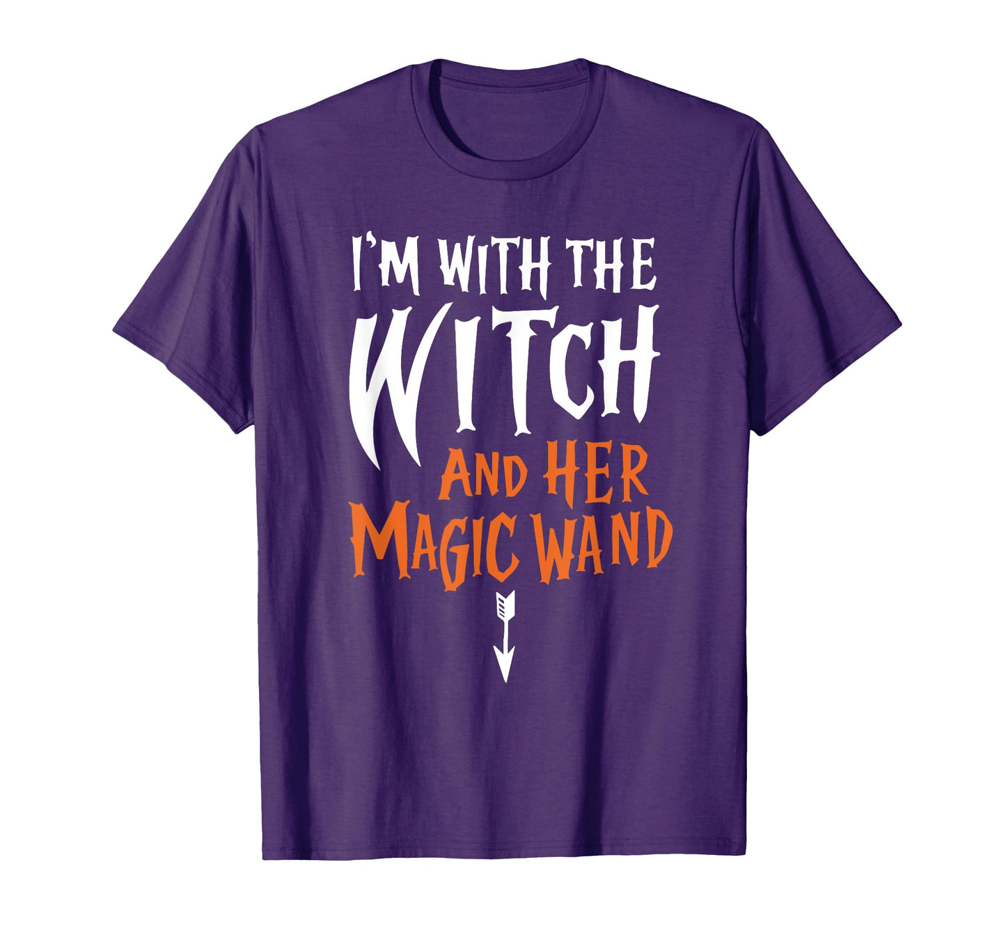 I'm With The Witch and her Magic Wand Mens Adult T-Shirt