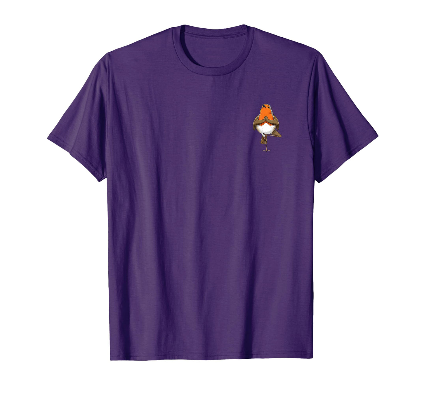 Robin Does Yoga Pose Meditation Funny Bird T-Shirt