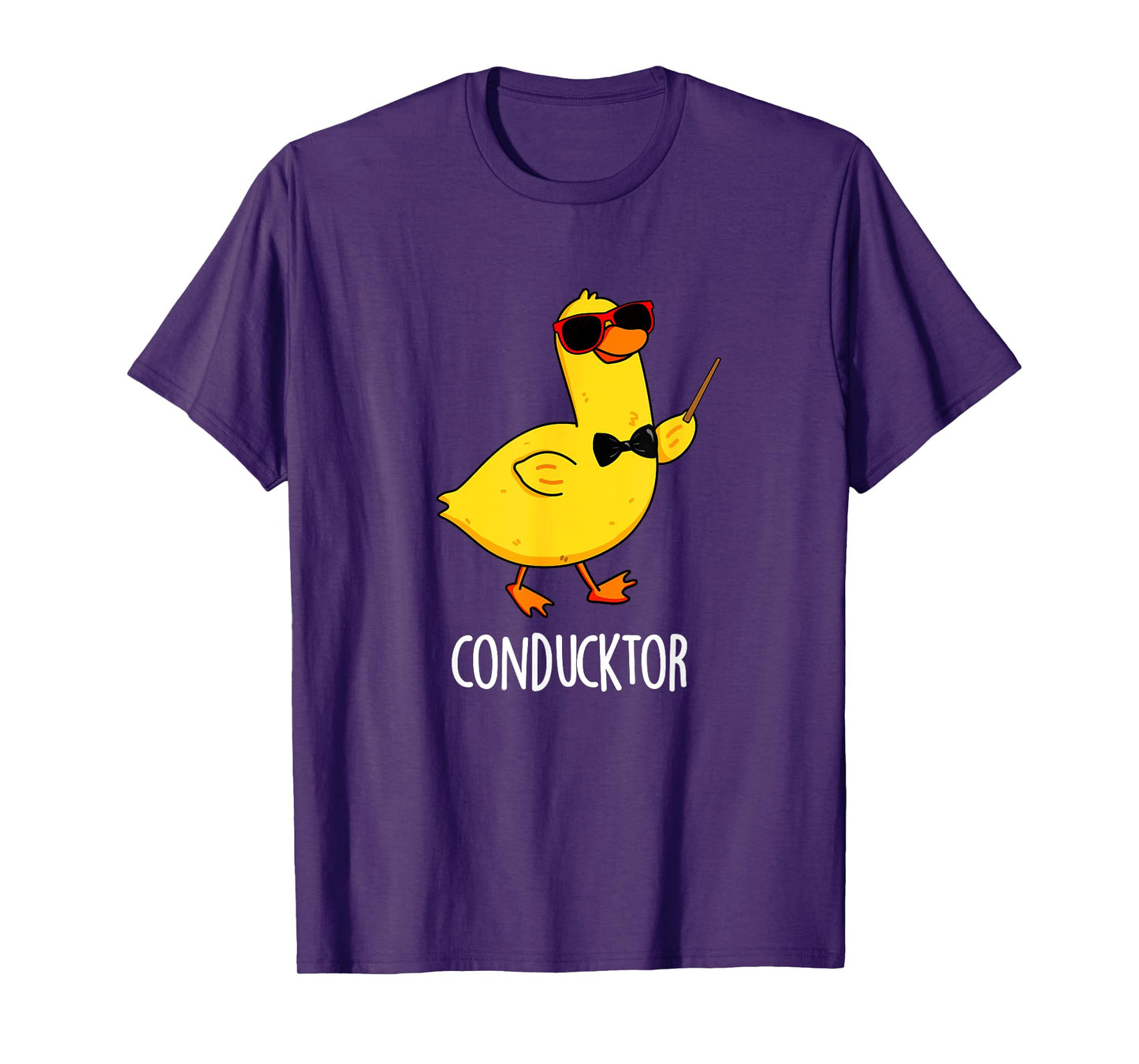 Con-duck-tor Funny Conductor Duck Pun T-Shirt