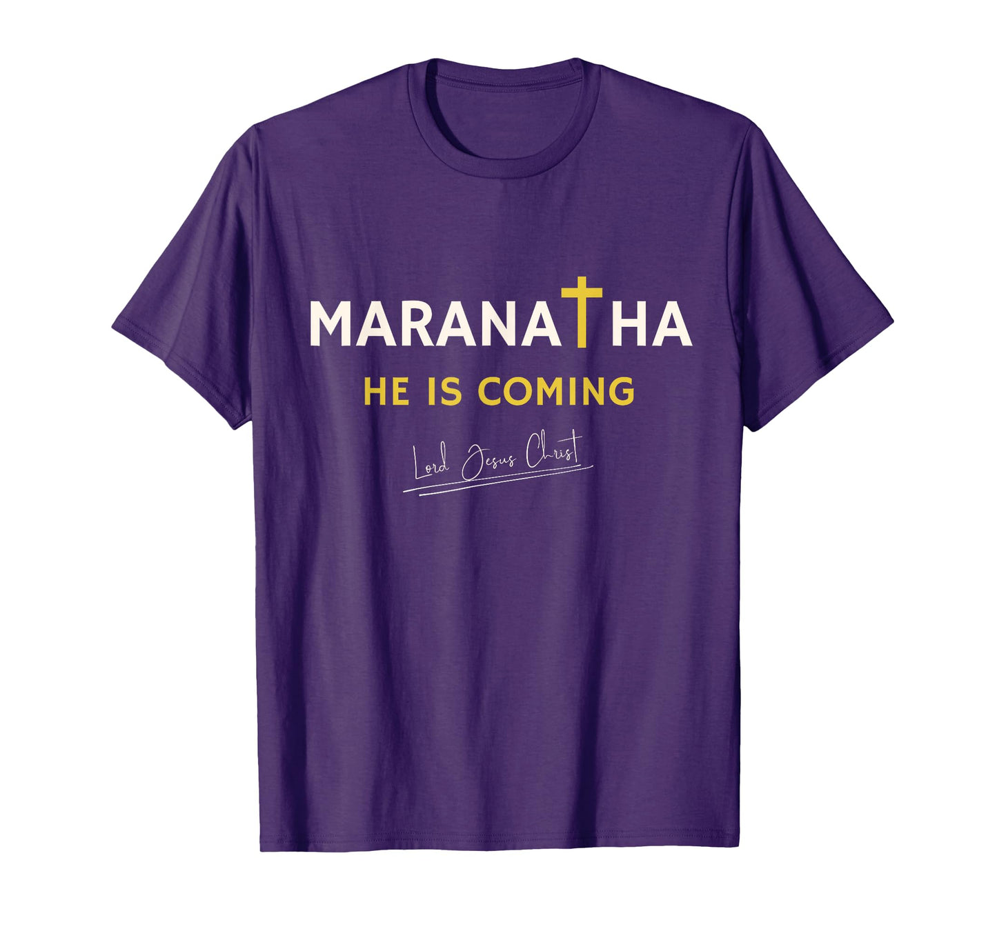 Jesus is Comming Maranatha Christian Bible Spiritual Vintage T-Shirt