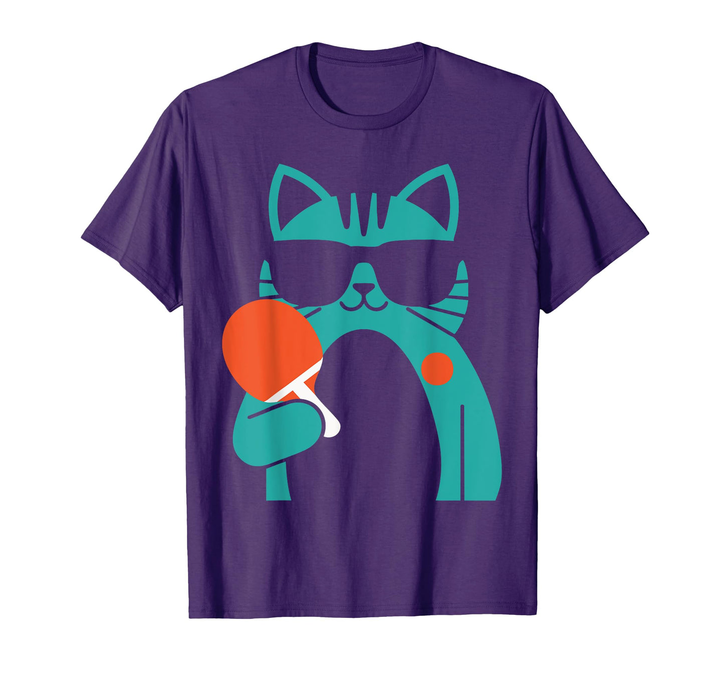 Cat Ping Pong Player - Paddle Game Sports Tournament Lover T-Shirt