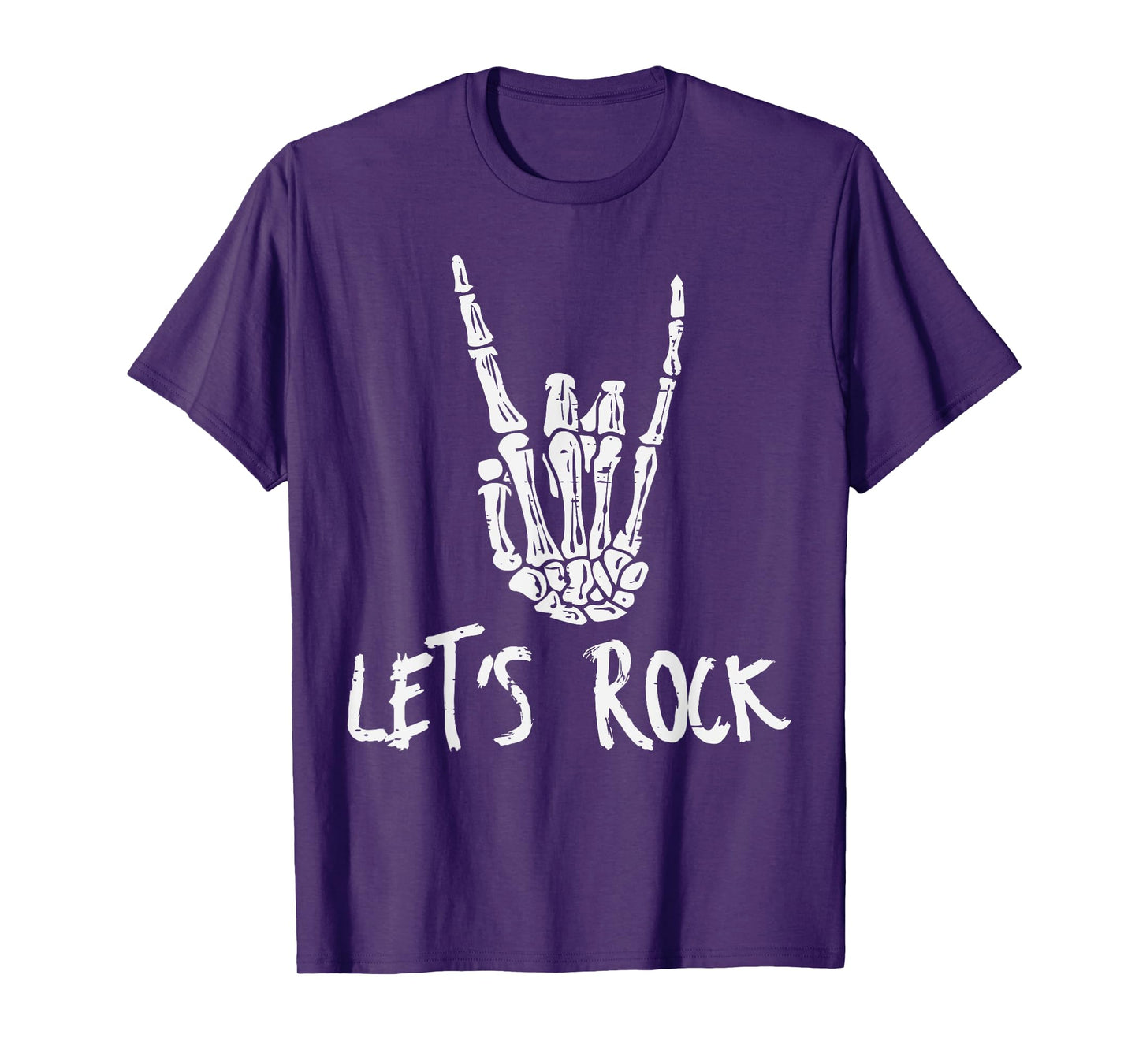 Skeleton Rocker Hand Punk Rock Music Men Boys Kids Youth T-Shirt