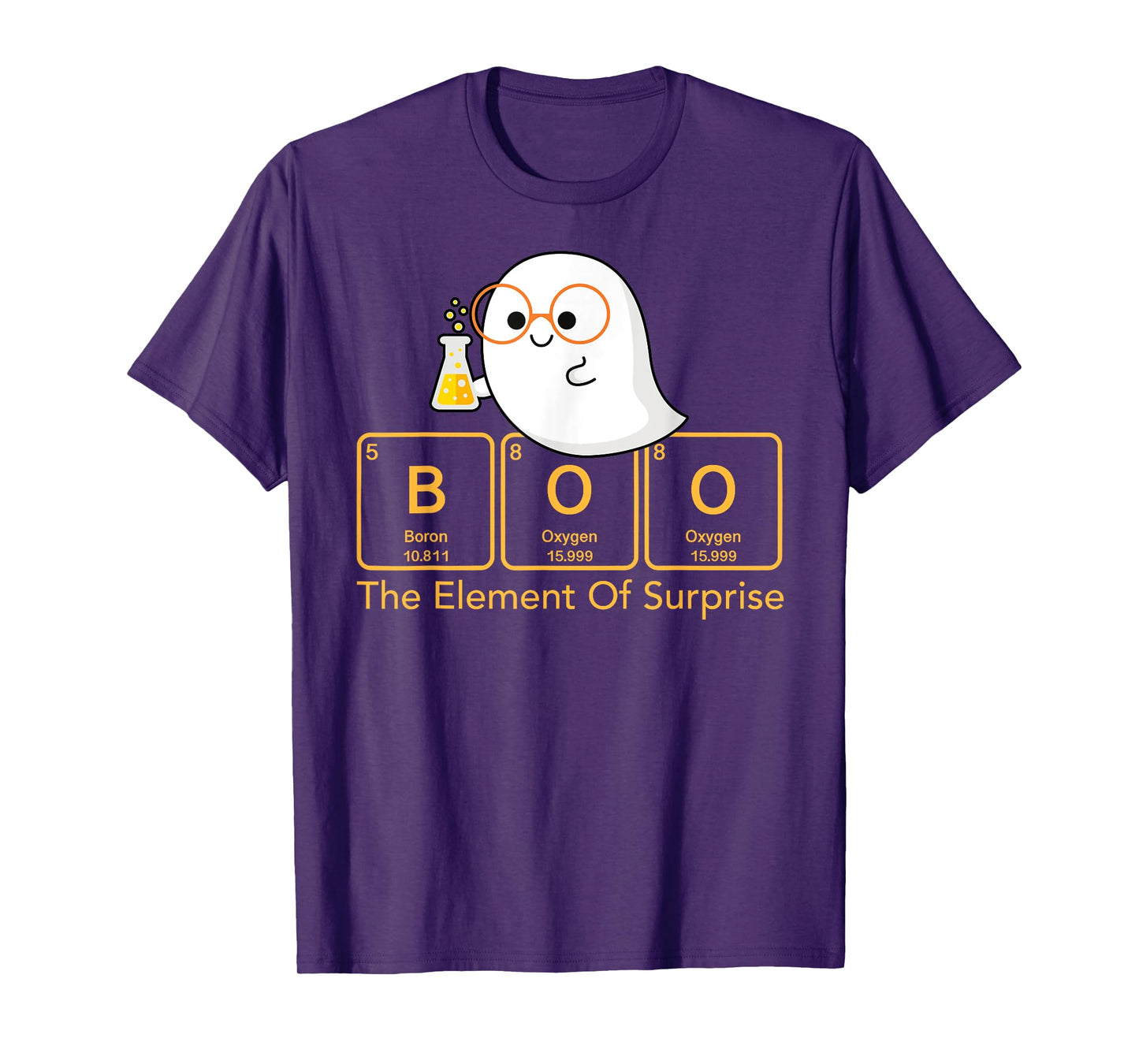 Chemistry Boo The Element Of Surprise Cute Chemist Halloween T-Shirt