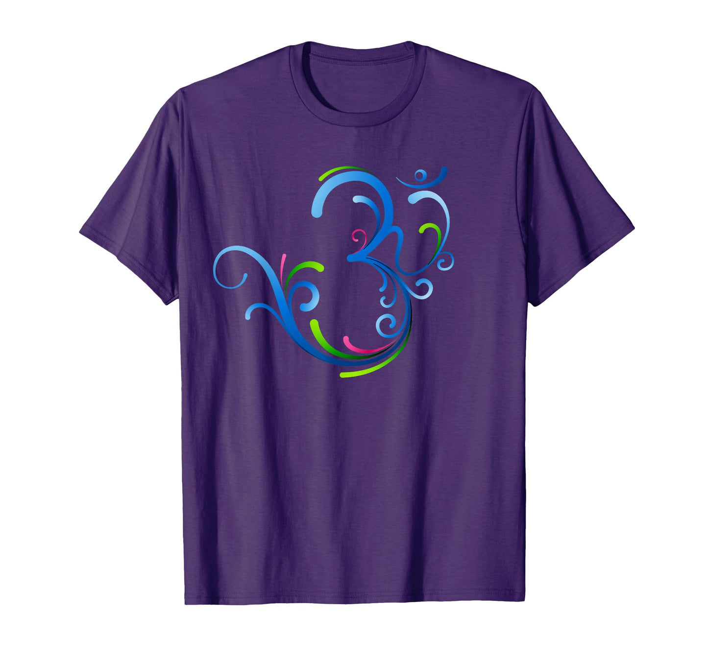 Om Shanti Peace Aum Dharma Yoga Hindu Buddhism Flower T-Shirt