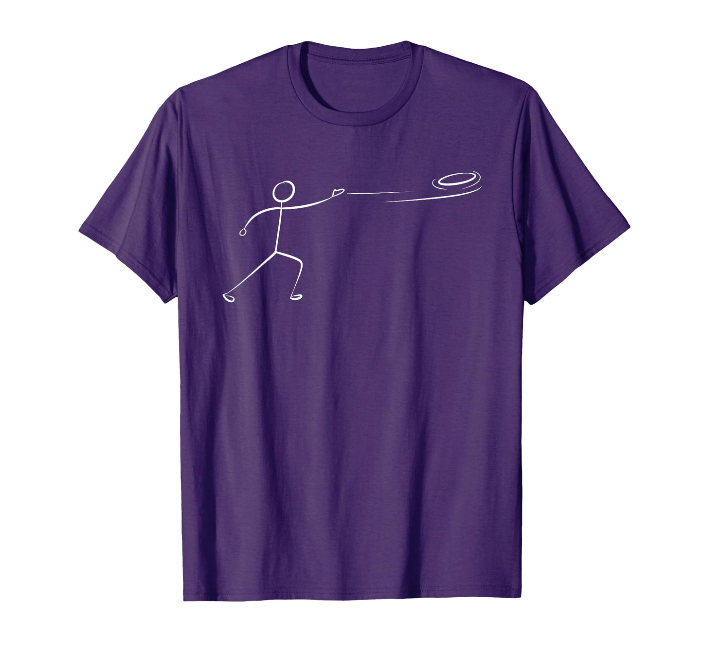 Funny Disc Golf Art For Men Women Stickman Disc Golf Lover T-Shirt