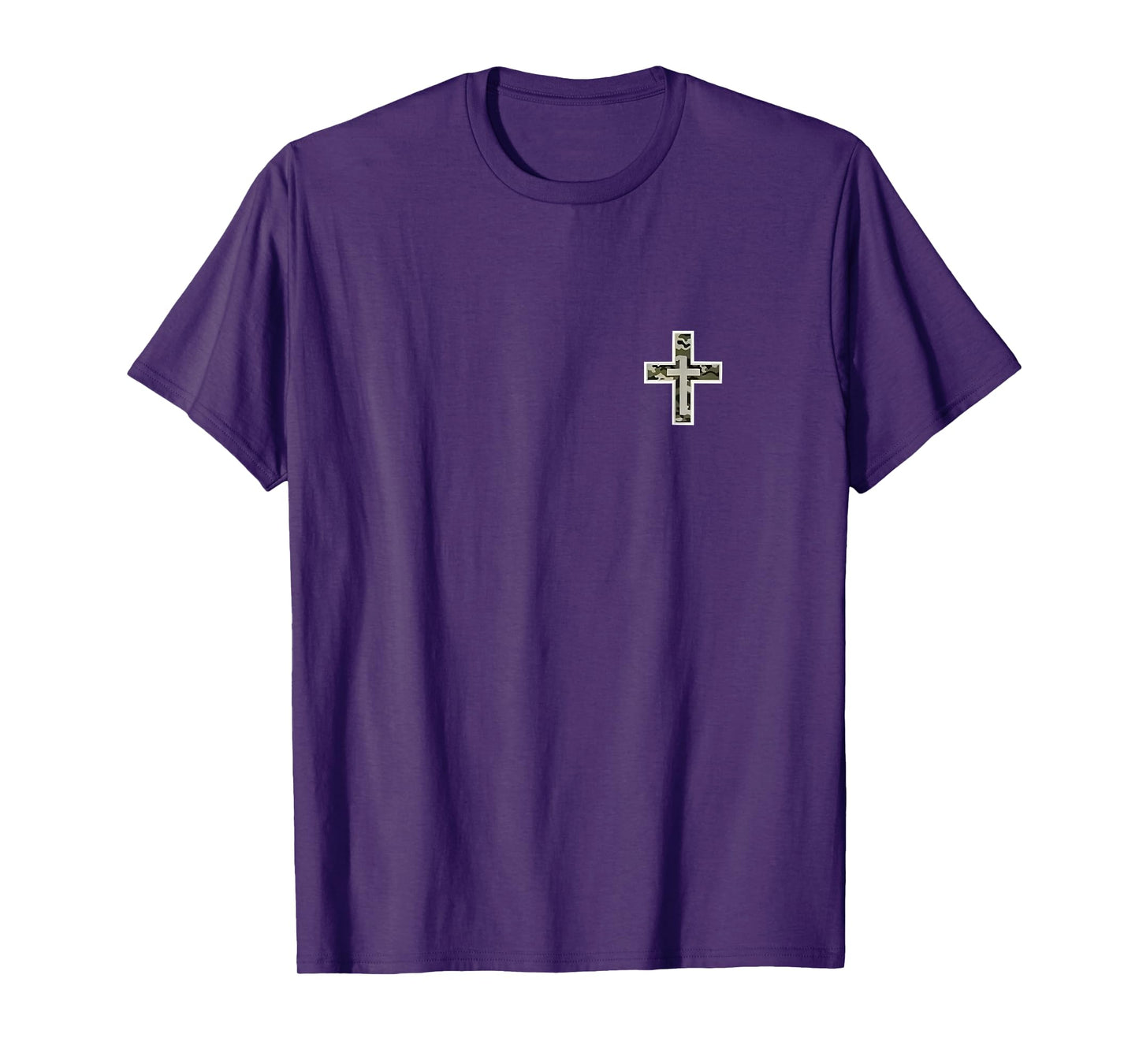 Christian Camo Hunt Fish Design T-Shirt