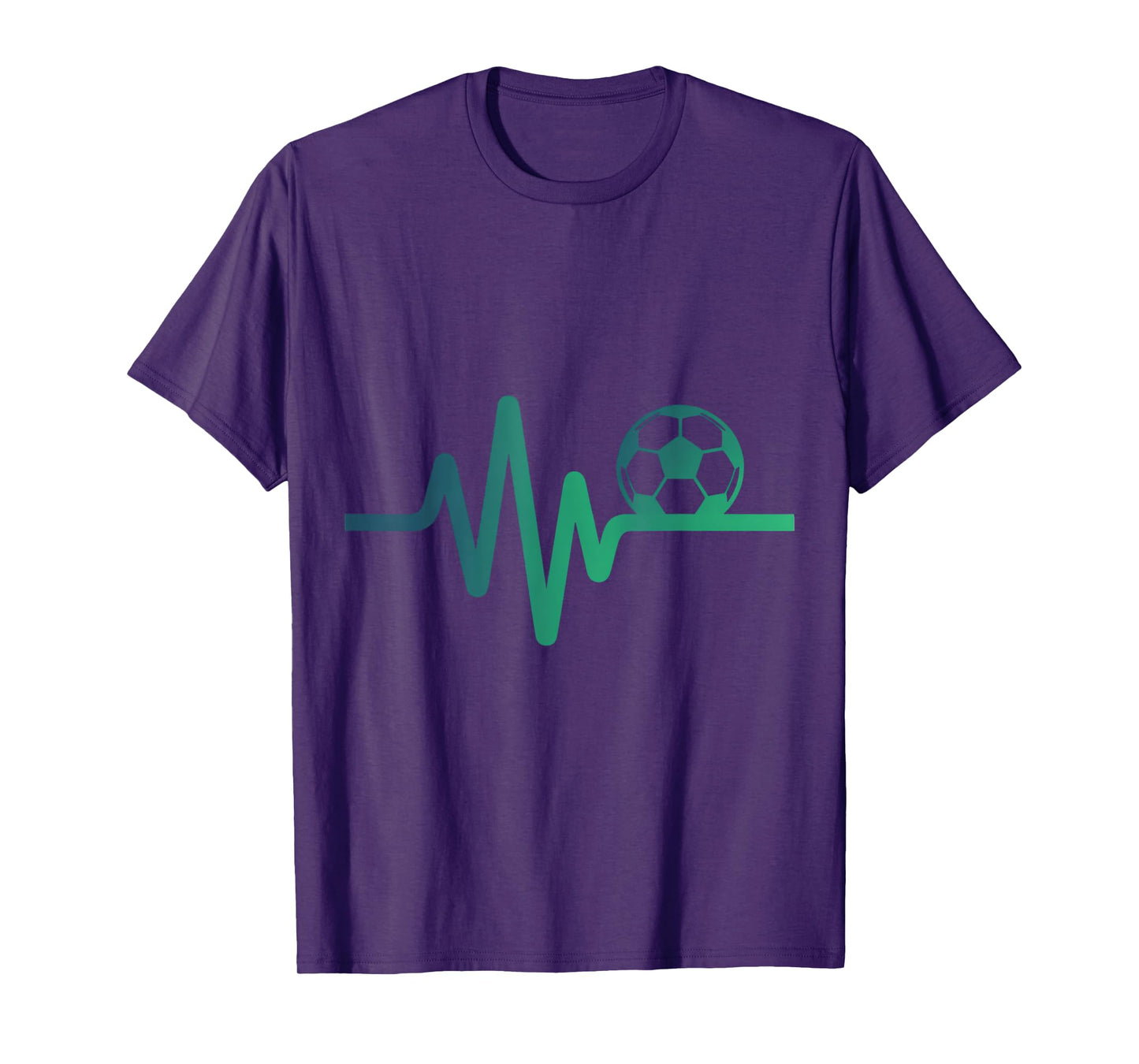 Soccer Heartbeat Line Football Love Gift T-Shirt