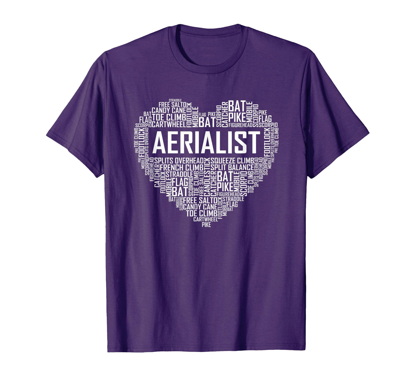Aerialist Gifts Heart Aerial Yoga Lover Gift Yogi T-Shirt