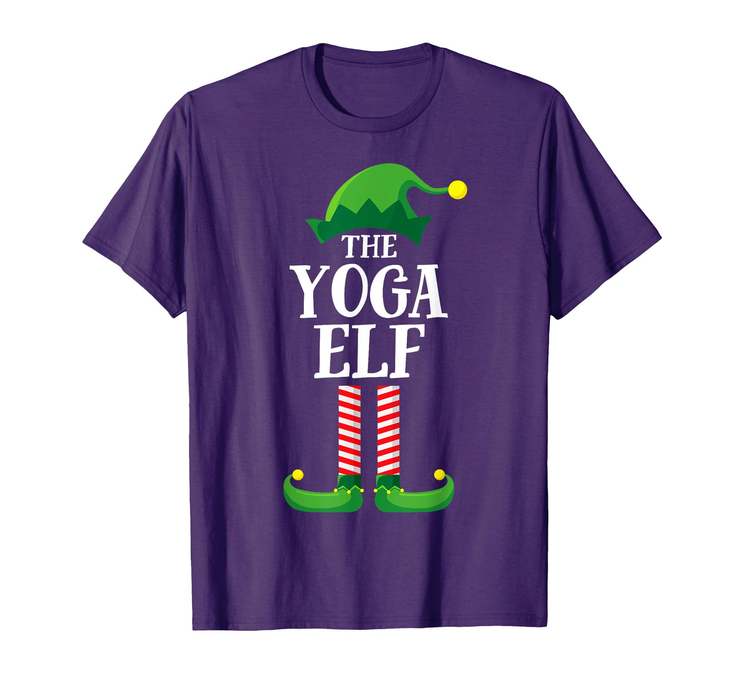Yoga Elf Matching Family Group Christmas Party T-Shirt