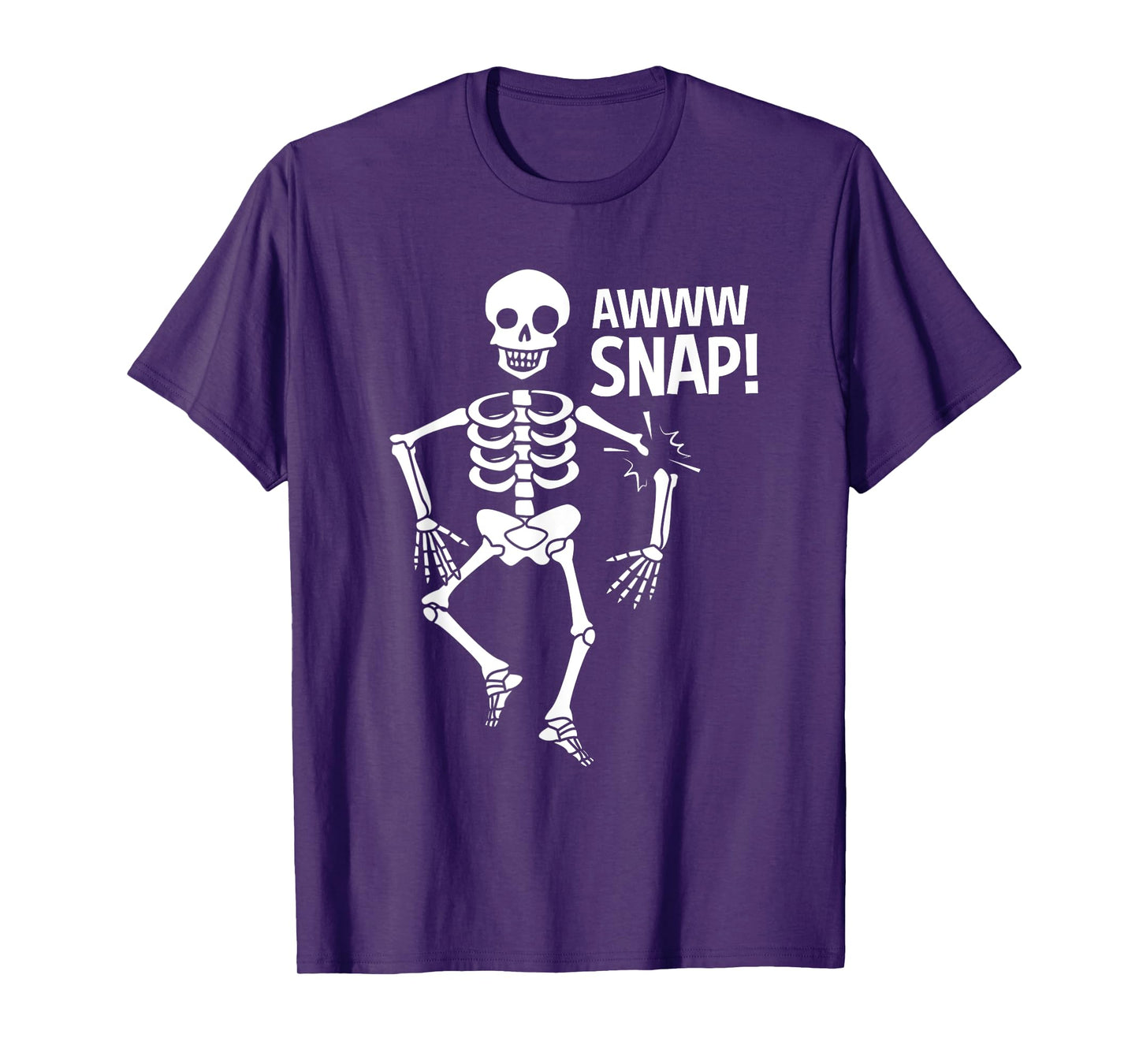 Broken Arm Halloween Aww Snap Skeleton T-Shirt