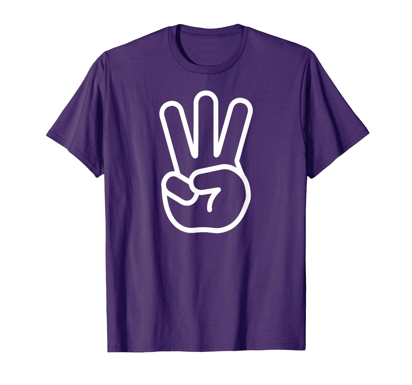 Kids 3rd Birthday Fingers Three Years Old Boys Girls T-Shirt