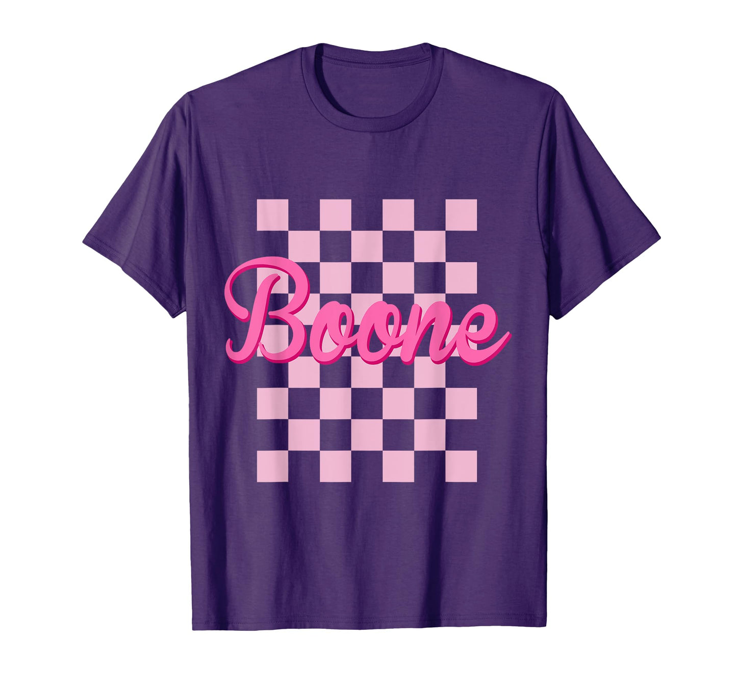 Boone Checkered First Name-d Boy Girl Birth-Day T-Shirt