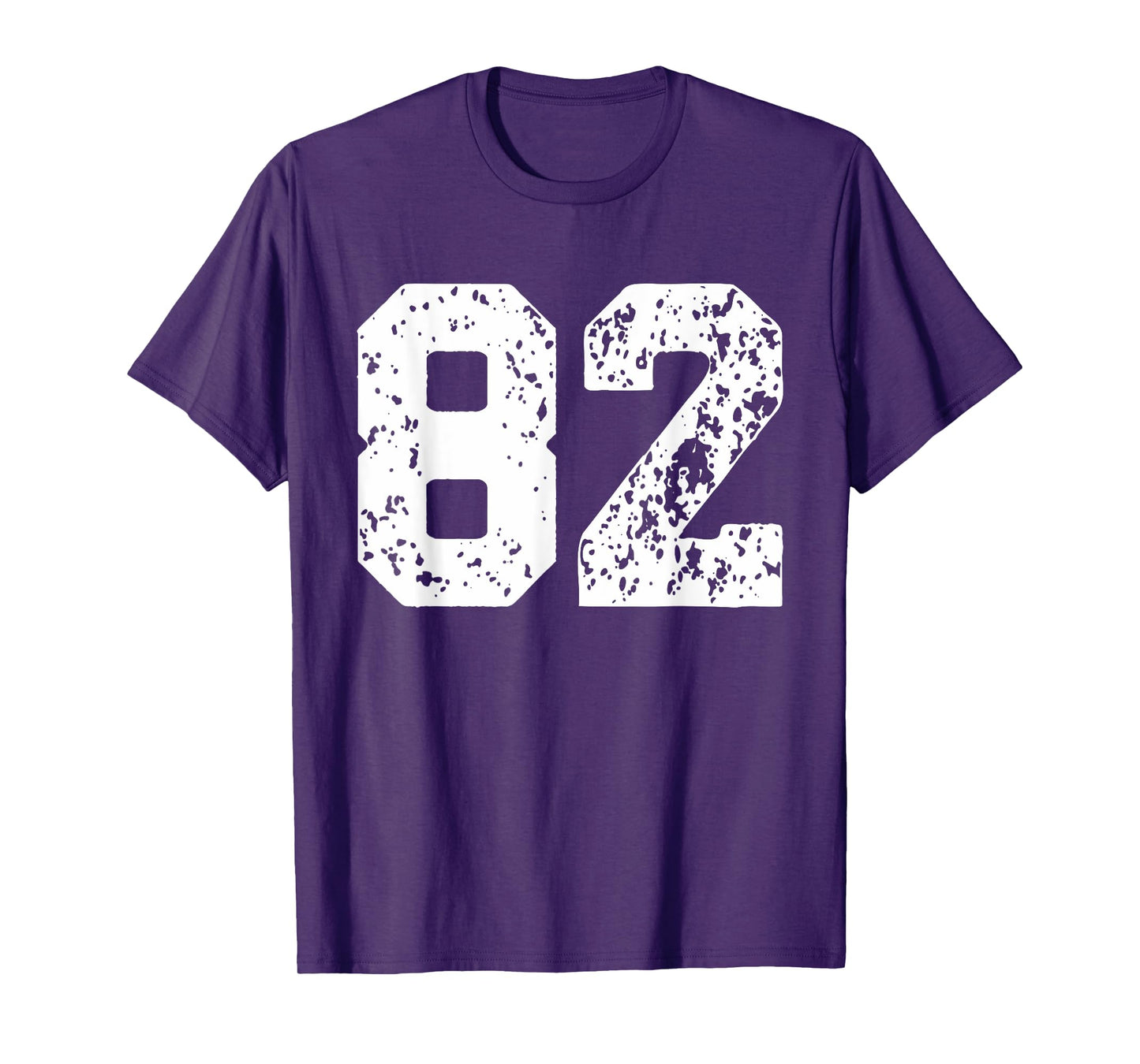 Number 82 White Best Classic College Style Birthday Funny T-Shirt