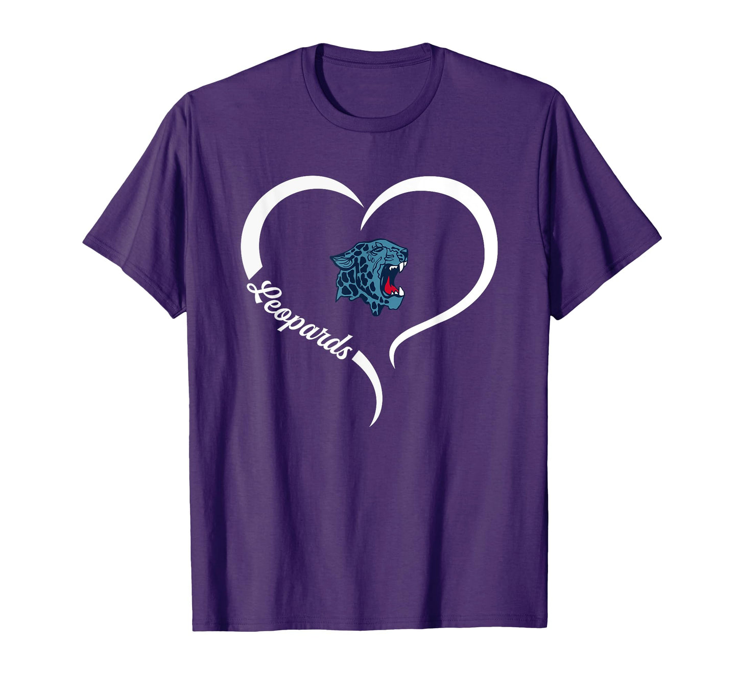 Louisville Leopards Logo Half Heart Slogan HS T-Shirt